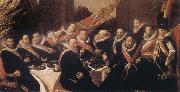 Frans Hals Banquet of the Office of the St George Civic Guard in Haarlem France oil painting artist